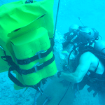 Diver deploying the Subsalve Mark V/Orca