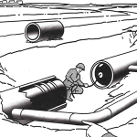 Illustration of a Subsalve Pipe Plugger