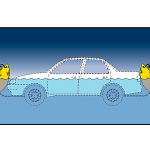 Illustration of how a vehicle recovery system works